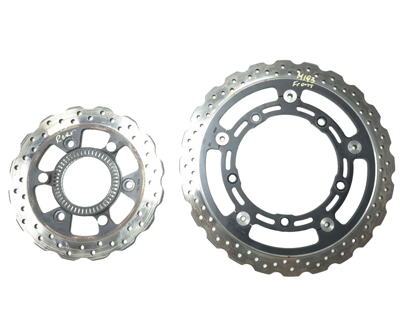 2019 Kawasaki Z400 Er400 Brake Disc Rotor Front & Rear Pair OEM