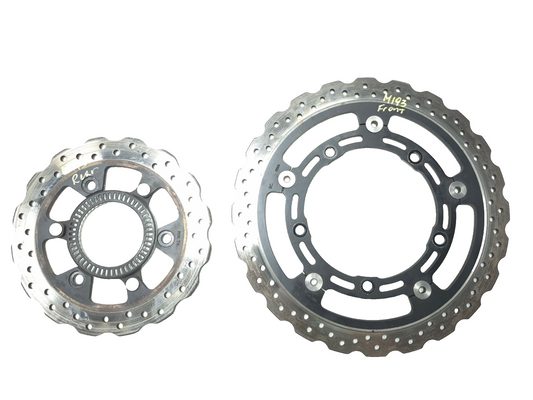2019 Kawasaki Z400 Er400 Brake Disc Rotor Front & Rear Pair OEM