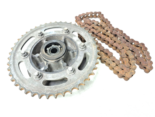 1991 Yamaha Fzr600r Rear Wheel Hub & Sprocket W/ Drive Chain OEM