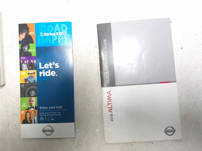 2018 Nissan Altima Owner Manual Set OEM