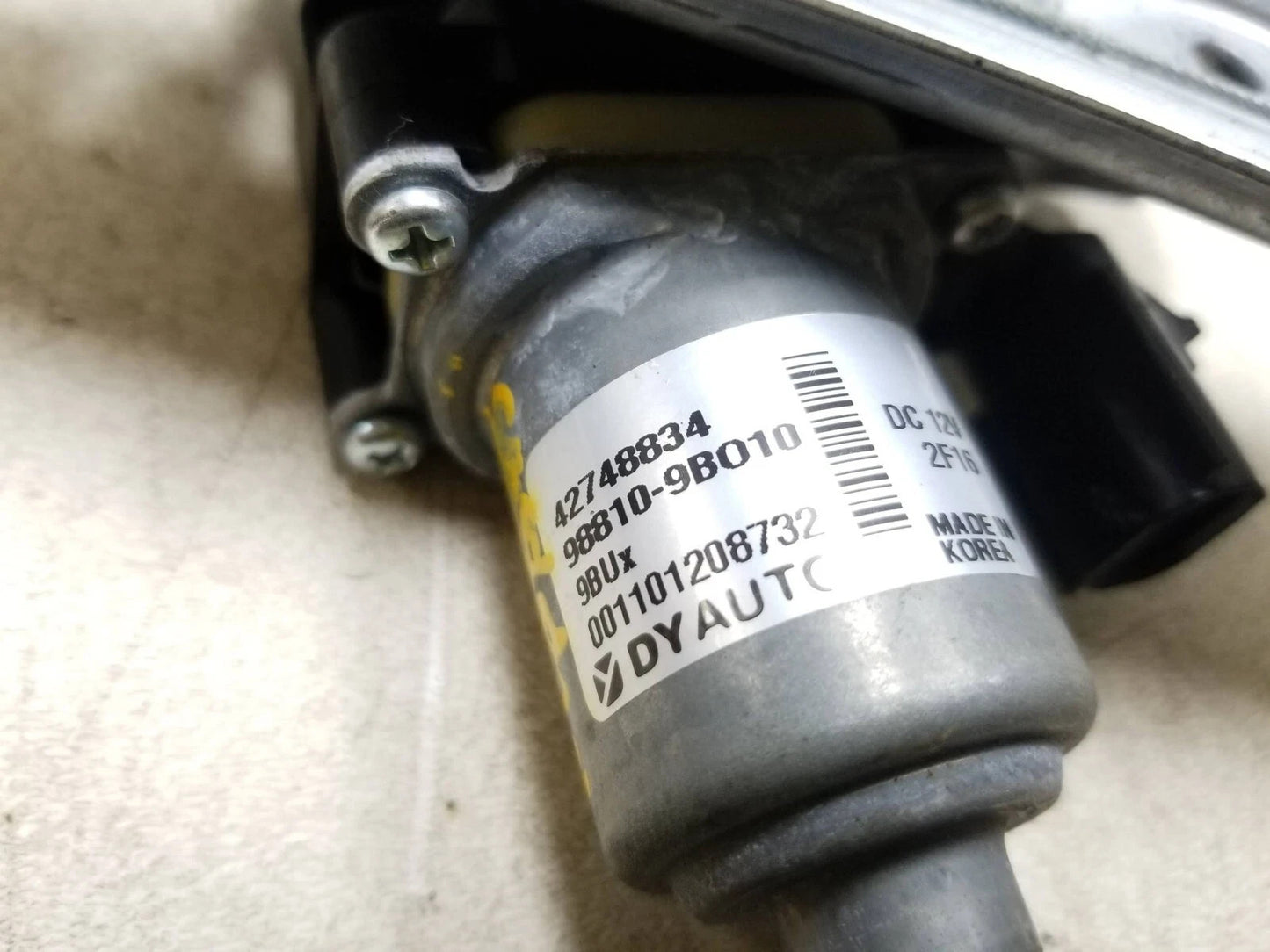 2022 Chevrolet Trailblazer Rear Window Regulator & Motor Passenger Side Rightoem