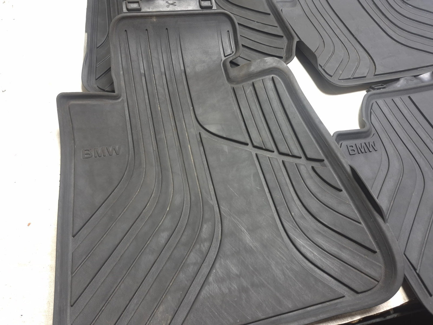 2013 BMW 328i F30 All Weather Rubber Floor Mat Front & Rear 4pcs OEM