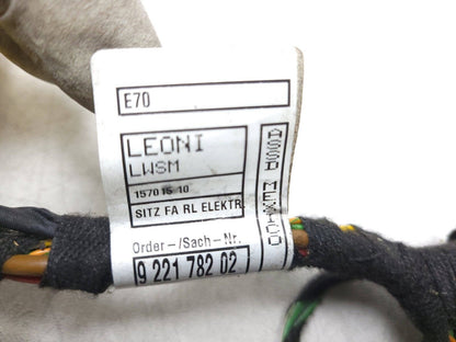 07-13 Bmw X5 E70 Front Driver Seat Wire Harness OEM