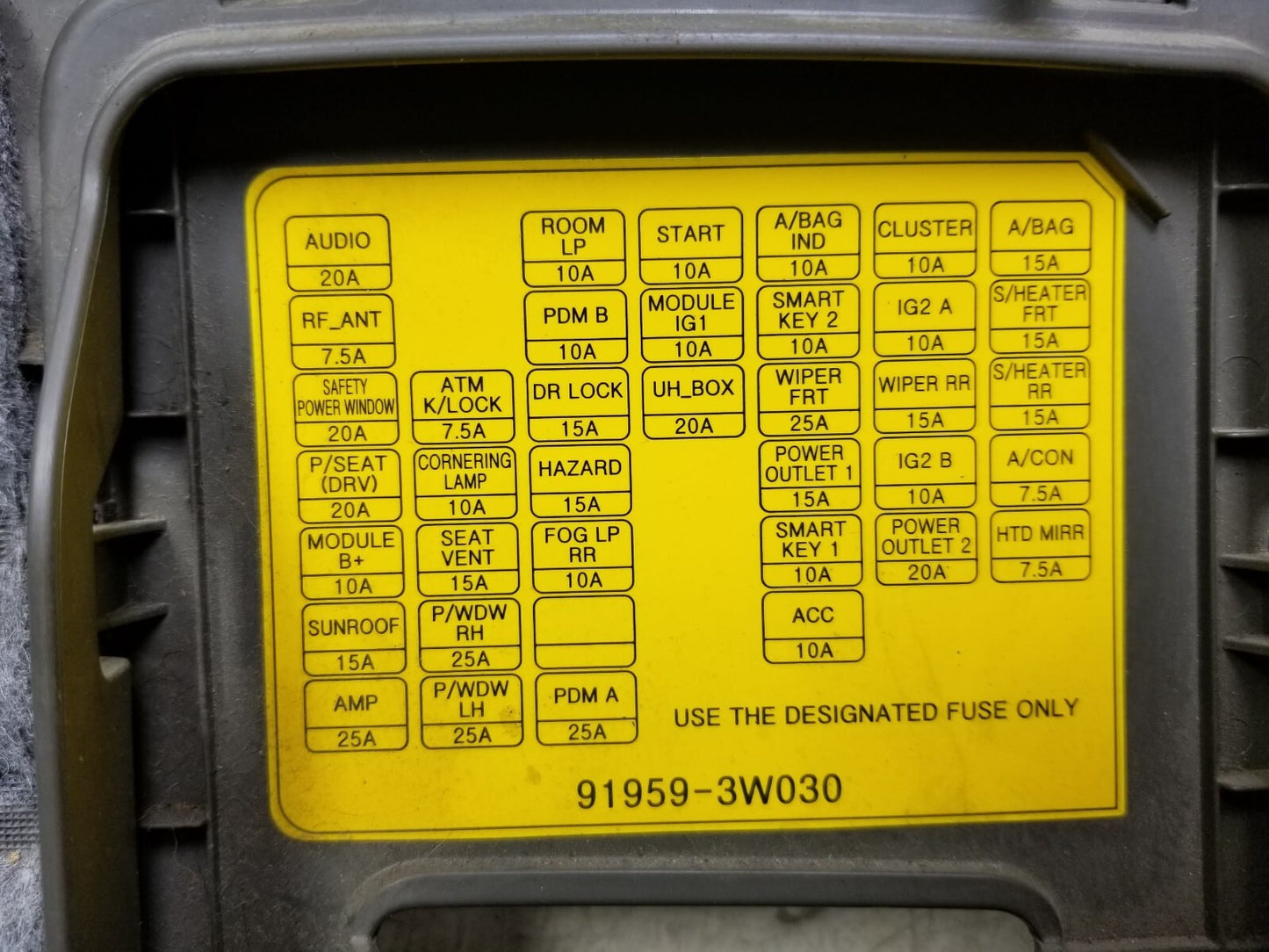 2011 - 2013 Kia Sportage Dash Lower Trim Panel Driver Side Left OEM