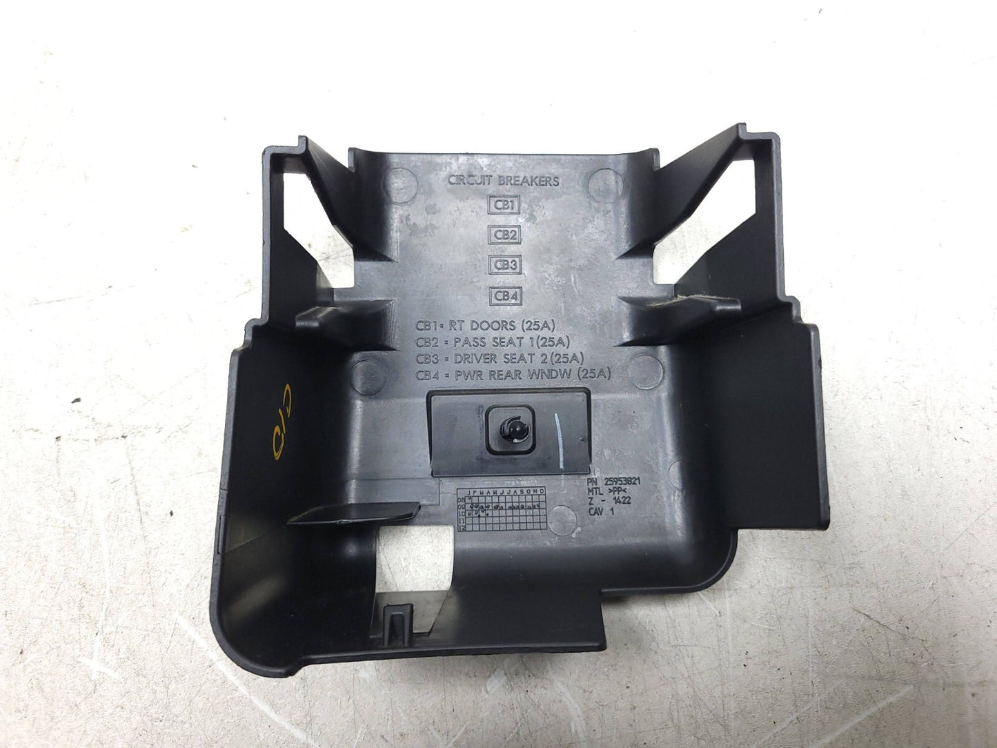 2010 - 2014 Chevrolet Suburban Under Dash Fuse Relay Box Cover OEM
