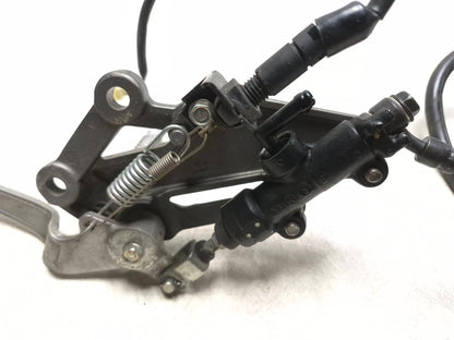 2014 Kawasaki Ninja 300ex300a Right Fotpeg W/ Brake Cylinder & Brake Caliper OEM