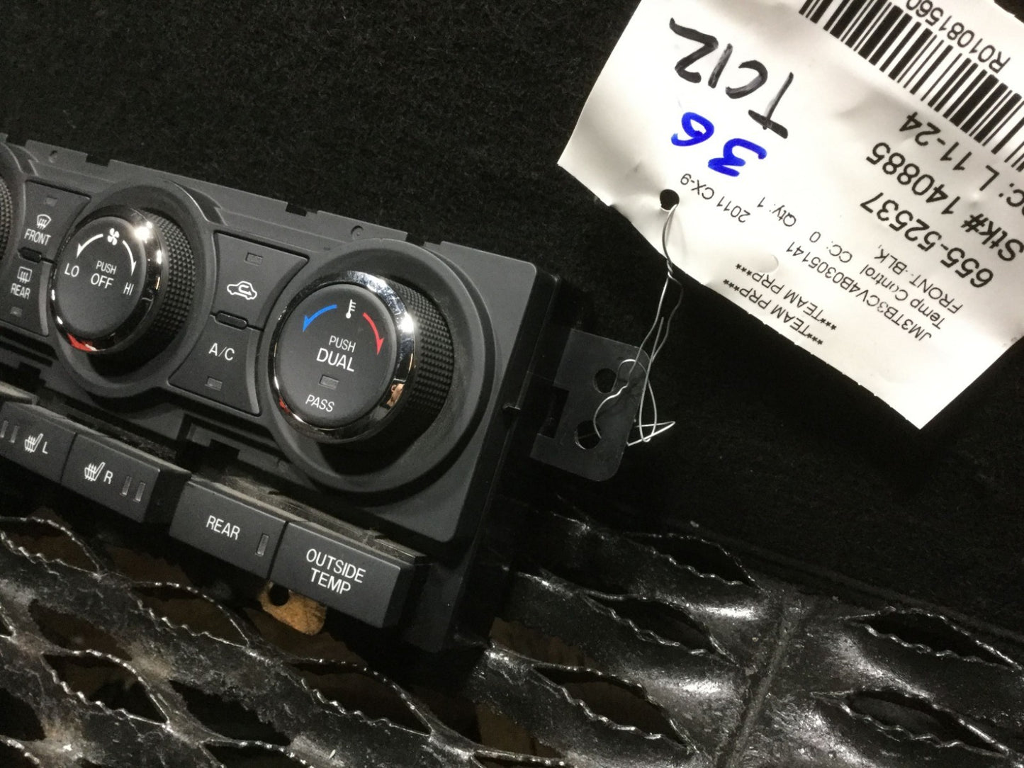 2010-2014 Mazda Cx-9 Cx9 A/c Heater Climate Temperature Control OEM #36 15k