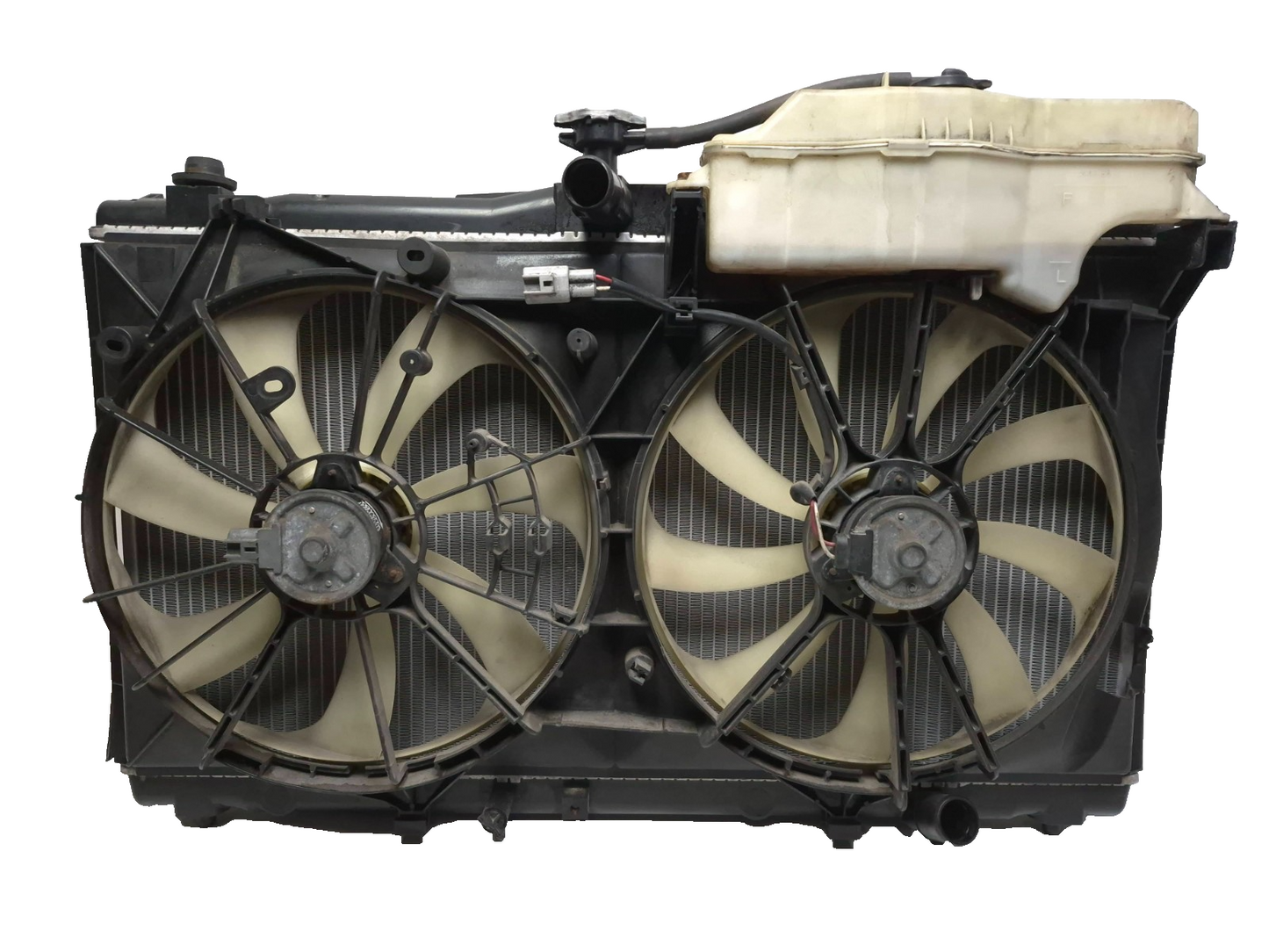 2012 Toyota Camry Front Engine Radiator Dual Fan Motor W/ Reservoir OEM