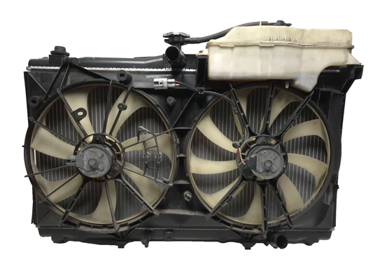 2012 Toyota Camry Front Engine Radiator Dual Fan Motor W/ Reservoir OEM