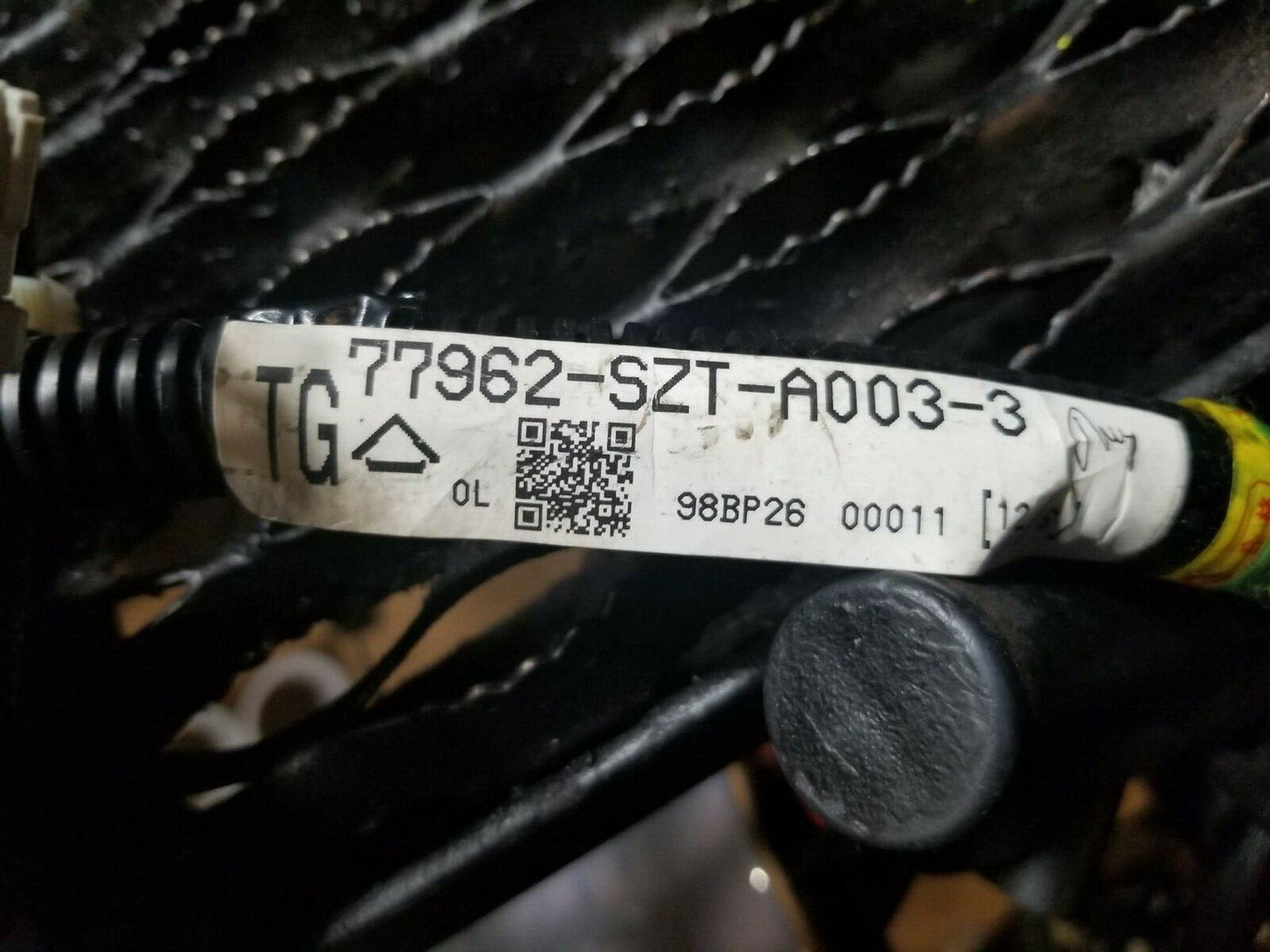 2011 Honda Cr-z Floor  Interior Body Wire Harness Passenger Right Side OEM