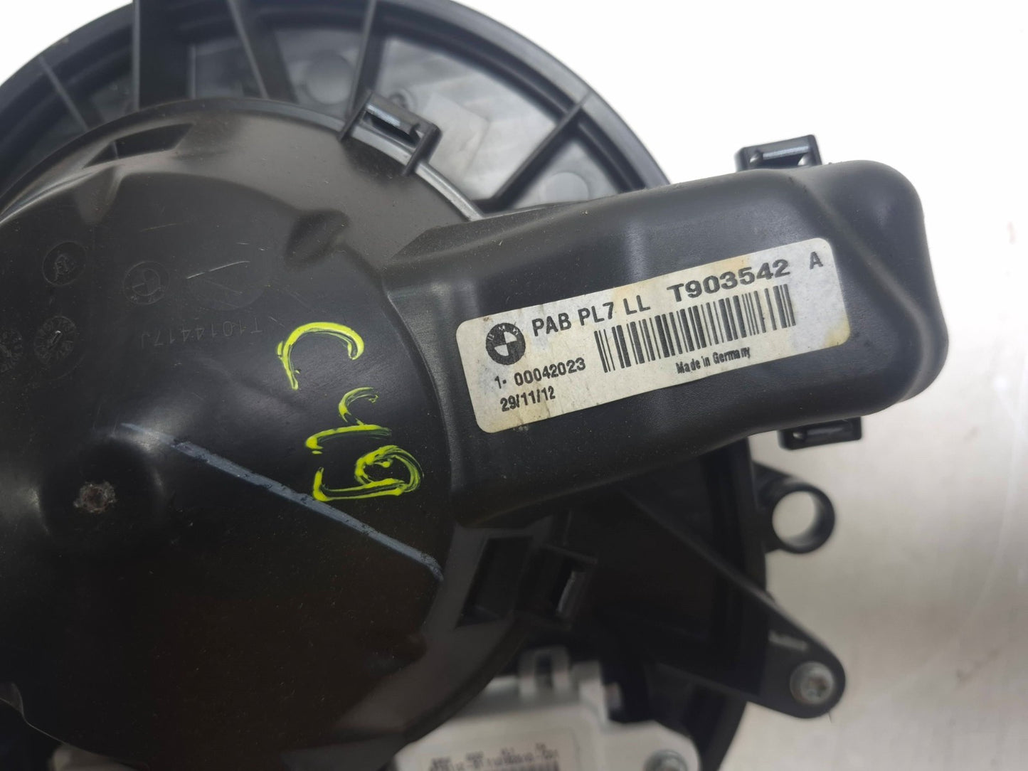 2013 BMW 328i F30 A/c Heater Blower Fan Motor OEM