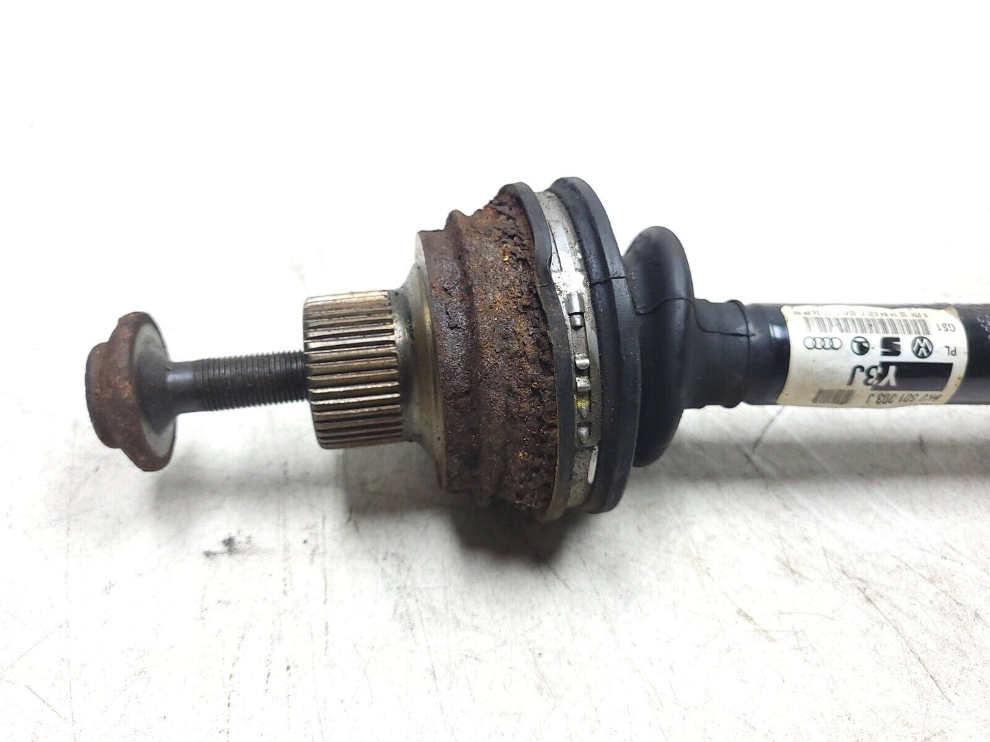 09-12 Audi A4 Quattro Rear Axle Shaft Driver Side Left OEM
