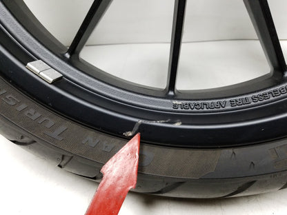 20 - 24 Benelli 302s Front Wheel Rim & Tire 120/70r17 Straight OEM 1609 Miles