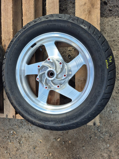2001 Kawasaki Vulcan 1500 Vn1500 Wheel Rim & Tire Front & Rear *straight* OEM