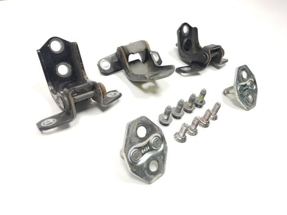 2009 Mazda Cx-7 Passenger Side Door Hinge & Striker 6pcs W/ Bolt 8pcs OEM
