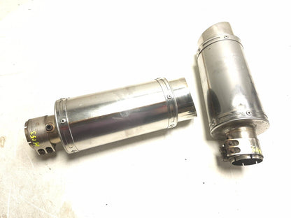 2004 Yamaha Fz6 S Exhaust Muffler Pair Delkivic OEM