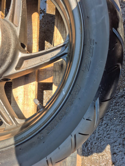 2013 Honda Cbr250 Wheel Rim W/ Tire Front & Rear *straight* OEM