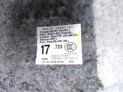 2013 Lexus Ct 200h Floor Liner Mat Interior Carpet OEM