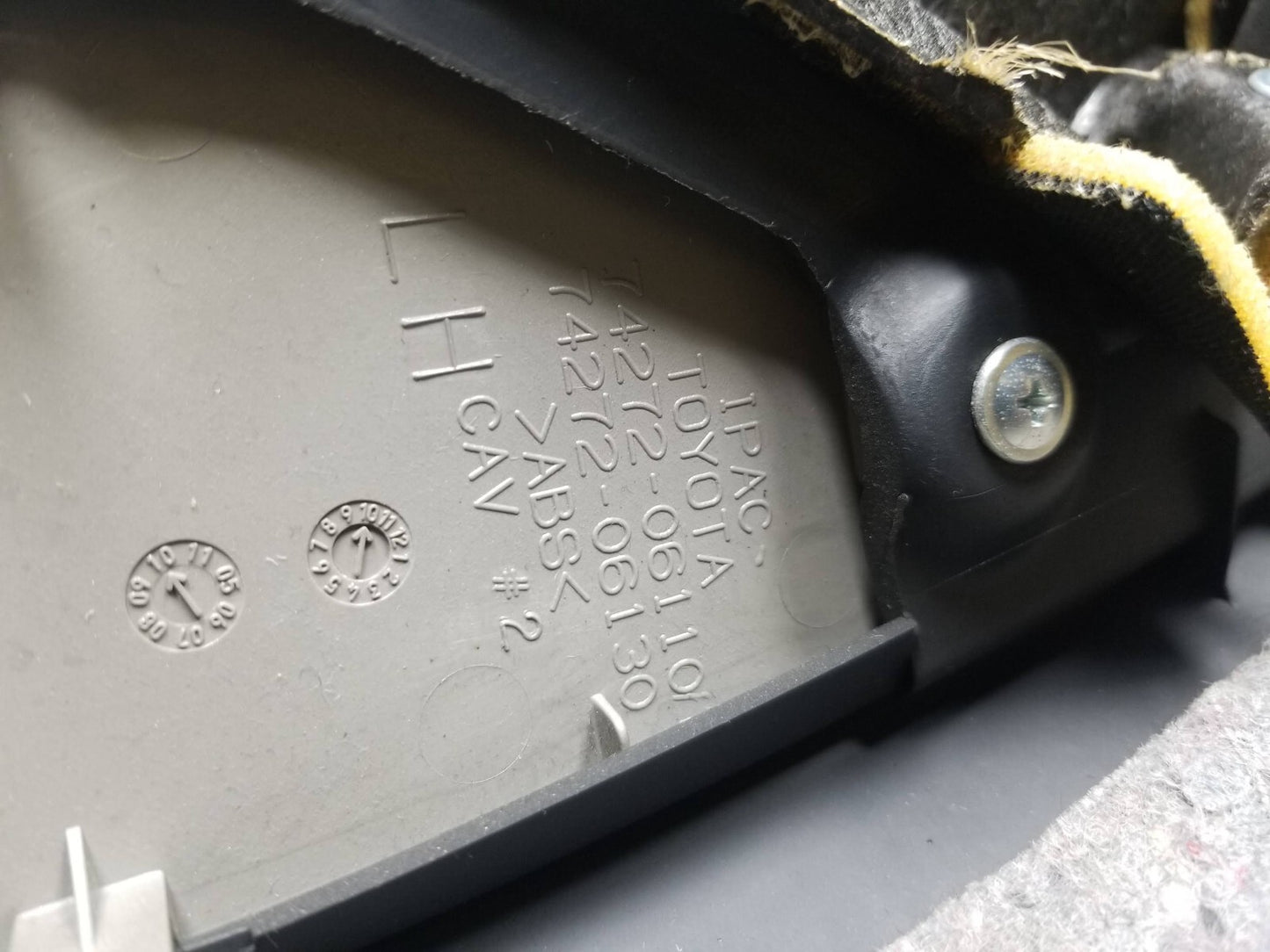 2007-2011 Toyota Camry Door Panel Trim Rear Driver Side Left OEM