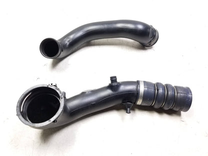 2011-2013 BMW X5 X6 E70 E71 Upper Intercooler Hose Pipe Tube 2pcs 3.0l OEM