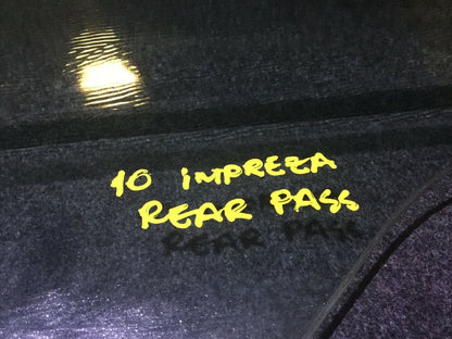 2010 Subaru Impreza Rear Passenger Door Window Glass OEM