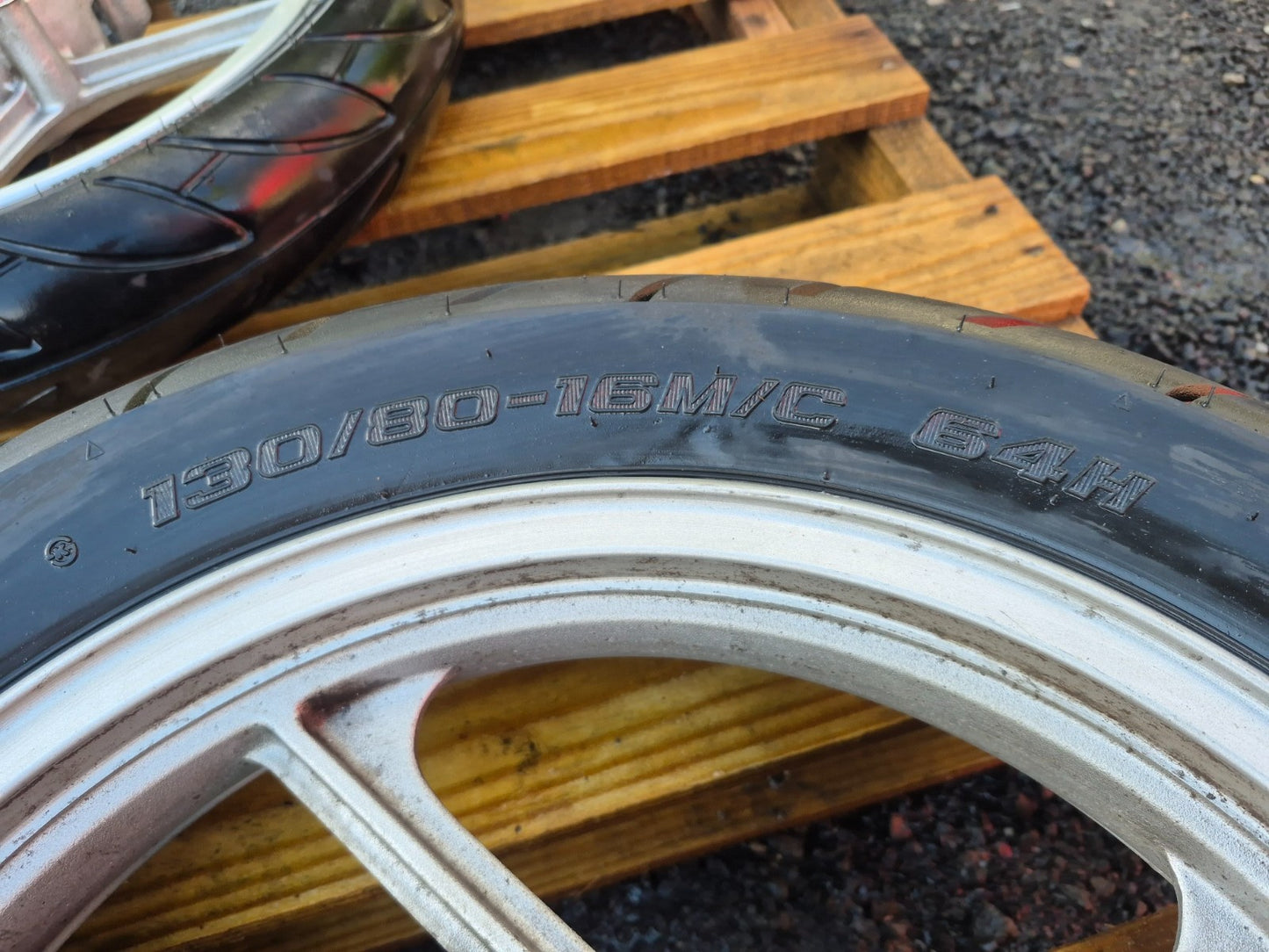 2007 Kawasaki Ninja 250 Ex250 Wheel Rim W/tire Front & Rear Pair OEM