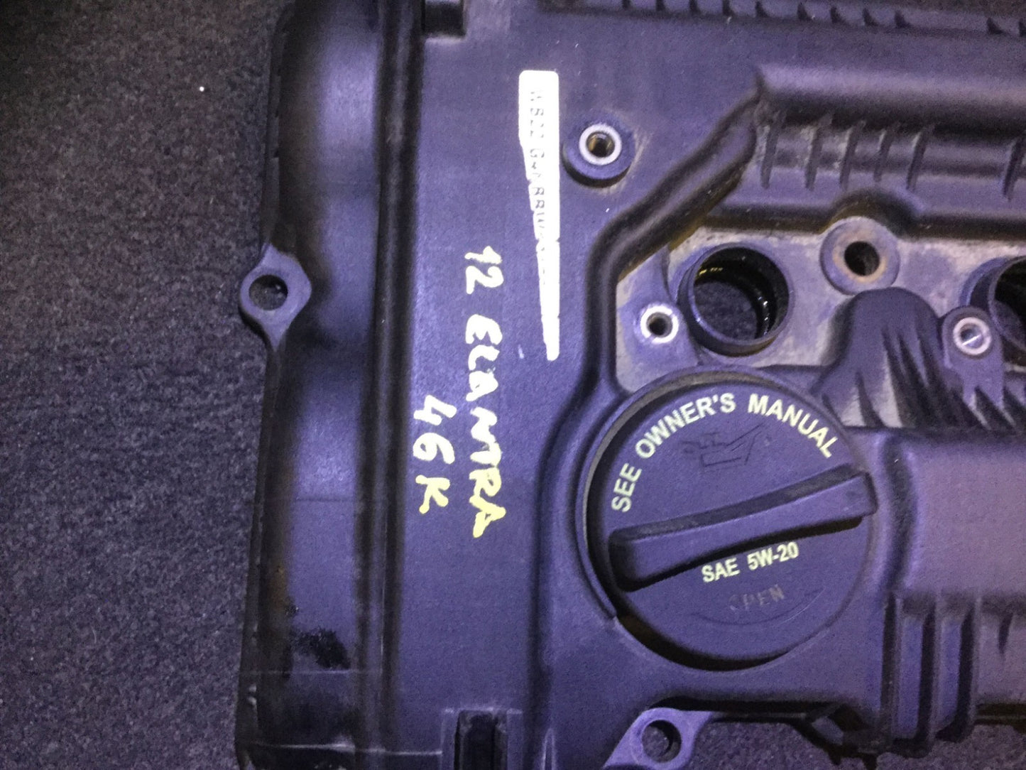 11 12 13 Hyundai Elantra 1.8l Engine Valve Cover OEM D14 46k