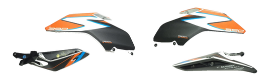 2017 Ktm 390 Duke Side Fairing Cover Left & Right 4 Pcs OEM