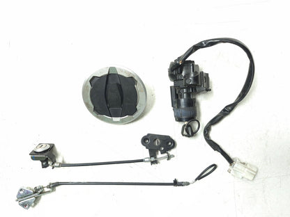 2019 Kawasaki Z400 Er400d Ignition Lock Switch & Fuel Cap & Seat Lock Set OEM