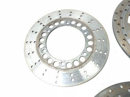 1991 Yamaha Fzr600r Brake Rotor Disc Front & Rear 3pcs OEM