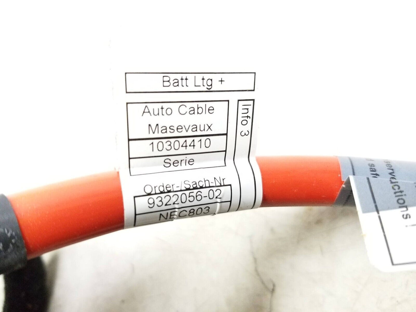 14-18 BMW X5 F15 Positive Battery Cable Terminal OEM 89k Miles✅