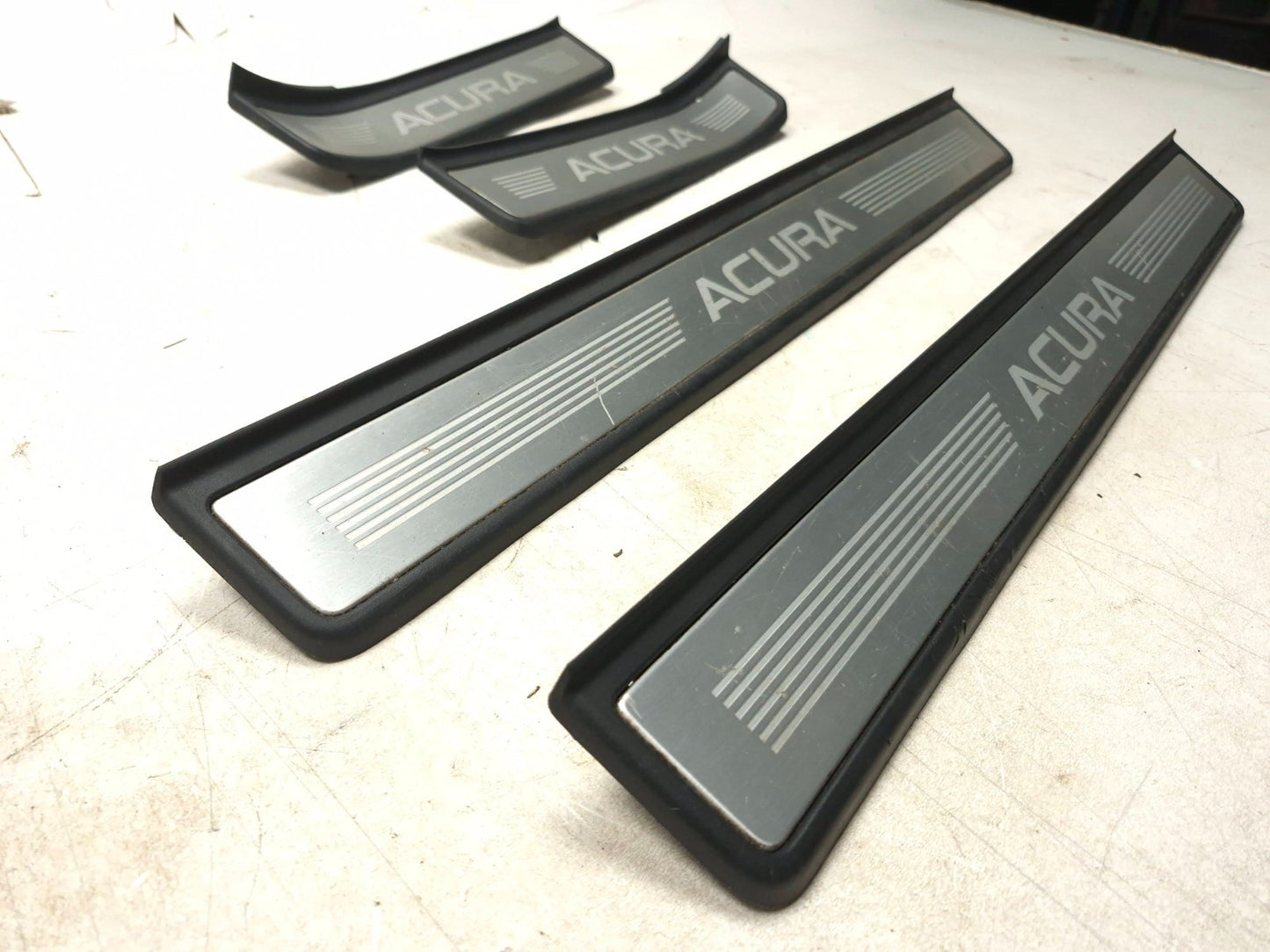 2008 Acura Tl Door Sill Scuff Plate Trim Front & Rear 4pcs OEM