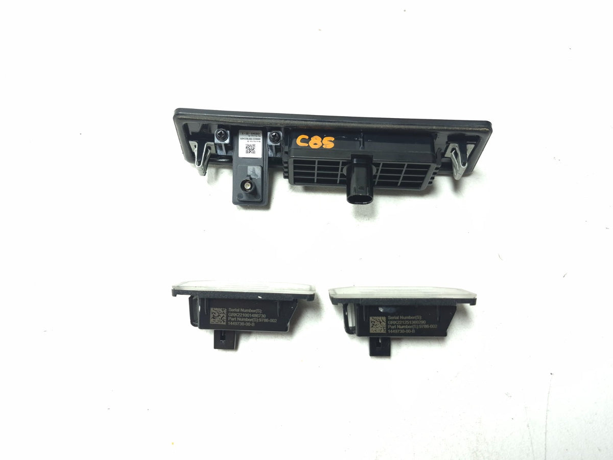2022 Tesla Model 3 Rear Liftgate Handle W/camera & License Plate Light 3 Pcs OEM