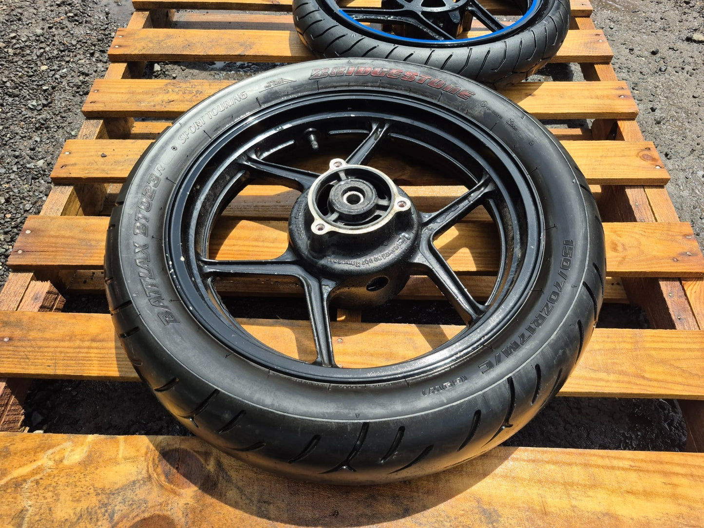 2006 Kawasaki Ninja 250 Ex250 Wheel Rim W/tire Front & Rear Pair OEM