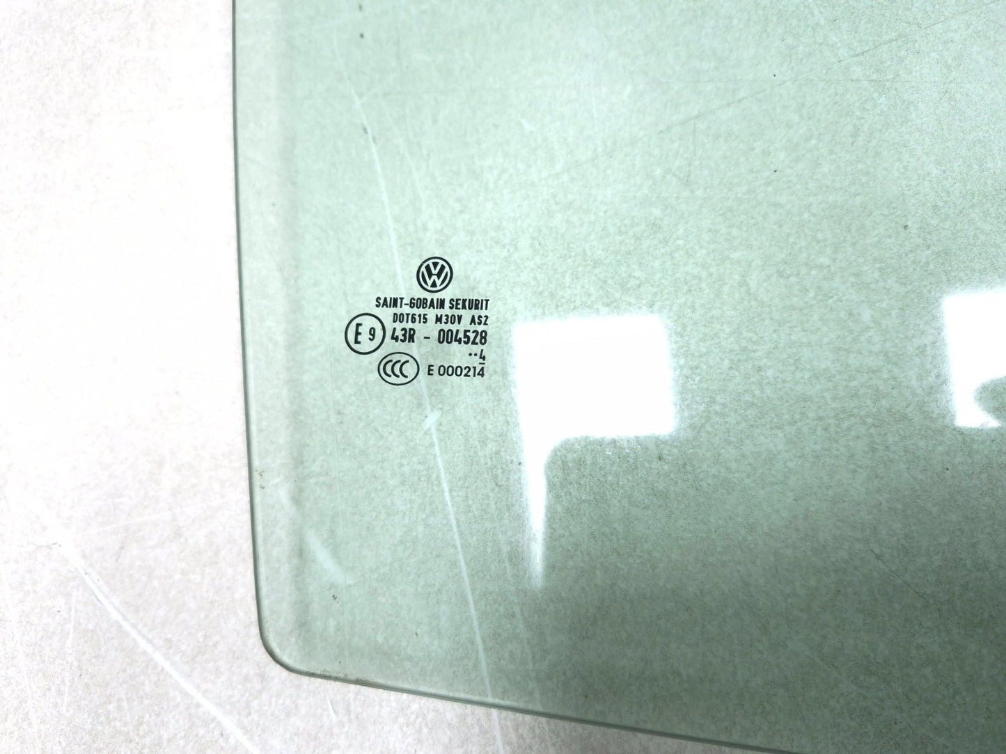 2015 Volkswagen Golf Rear Door Window Glass Passenger Side Right OEM
