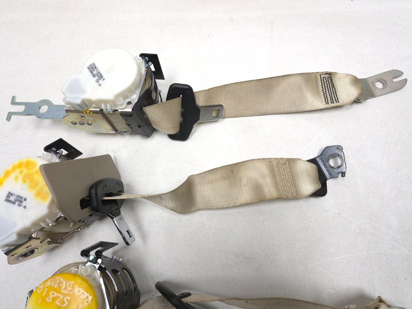 2007 BMW 530i E60 Rear Seat Belt Retractor Left &center & Right OEM