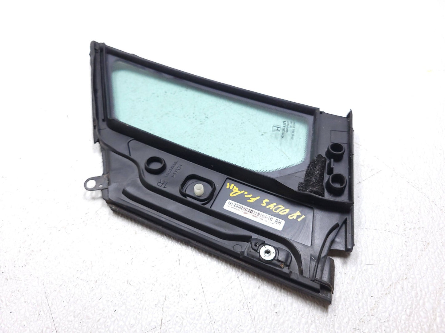 18 19 20 21 22 Honda Odyssey Front Vent Window Glass Right Passenger Side OEM