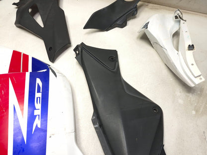 2013 Honda Cbr250 Right Side Fairing Cowl Panel 5psc OEM