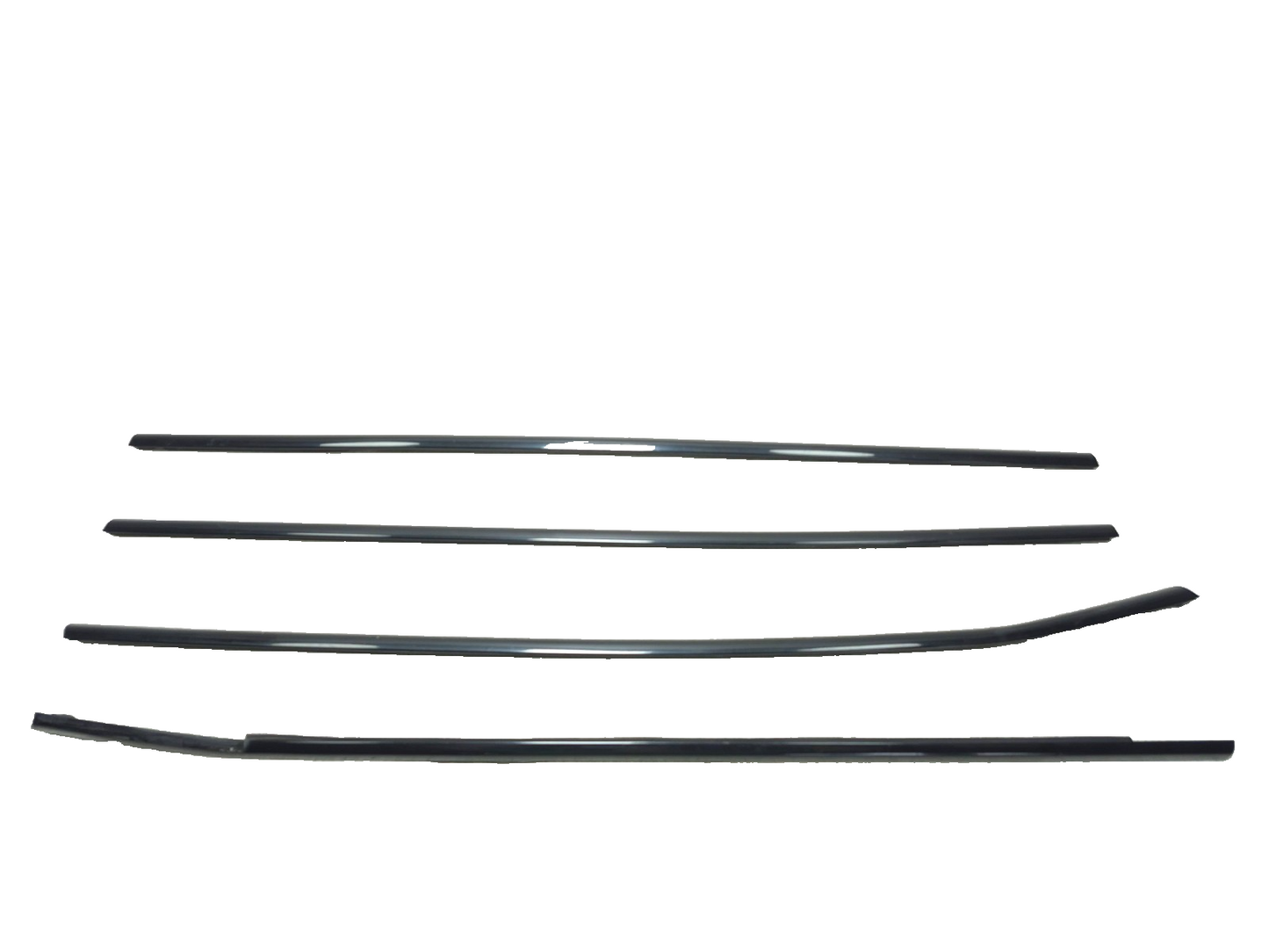 2008 BMW X6 E71 Door Window Belt Strip Molding Front & Rear 4pcs OEM