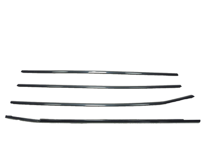 2008 BMW X6 E71 Door Window Belt Strip Molding Front & Rear 4pcs OEM