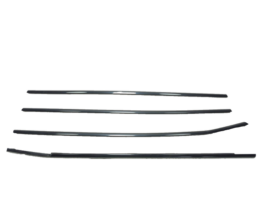 2008 BMW X6 E71 Door Window Belt Strip Molding Front & Rear 4pcs OEM