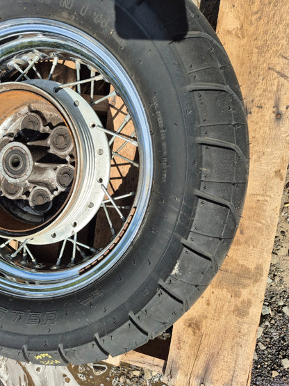 1999 Yamaha V Star Xvs650 Classic Wheel Rim & Tire Front & Rear *straight* OEM