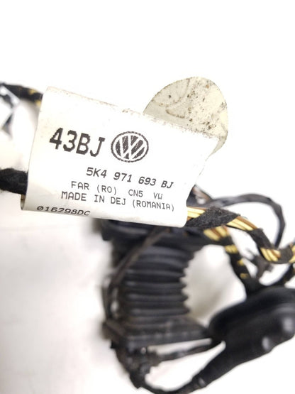 2010 - 2014 VW Golf GTI Door Wire Wiring Harness Rear Driver Side Left OEM