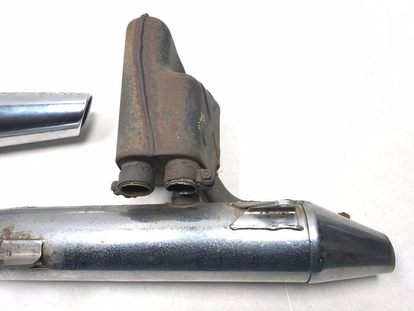 1999 Suzuki Intruder 1500 Right Lower Muffler & Left Upper Muffler Pair OEM