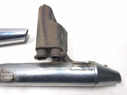 1999 Suzuki Intruder 1500 Right Lower Muffler & Left Upper Muffler Pair OEM