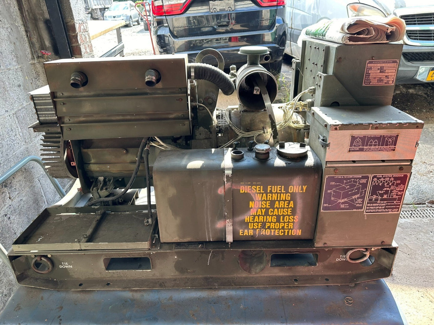 Diesel Generator Engine Mep-003a 10kw 60hz 6-hours Not Working.*need Fuel Line*