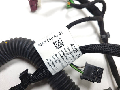 15-18 Mercedes C300 W205 Sedan Door Wire Harness Front Passenger Side Right OEM