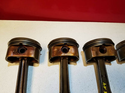 2006 Audi A4 B6 3.0l Piston W/ Connecting Rod 6pcs OEM
