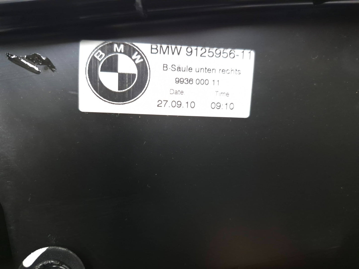 2011 BMW 750li B Pillar Trim Cover Lower Left & Right Pair OEM