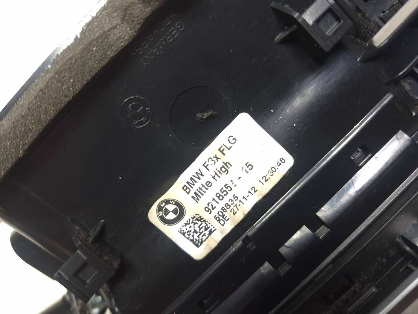 2013 BMW 328i F30 Dash Center Ac Heater Air Vent Trim OEM